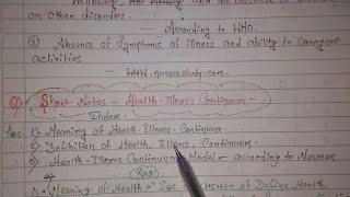 HEALTHILLNESS CONTINUUM MODEL [upl. by Kiah692]