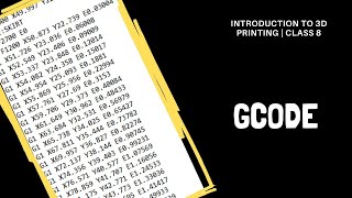 GCODE  3D Printer Basics  Class 8 [upl. by Niamrej]