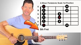 The A Minor Pentatonic Scale  Beginner Guitar Lesson [upl. by Dorinda40]