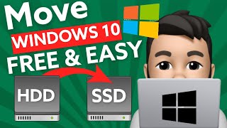 How to Move Windows 10 from HDD to SSD Quick Easy Tutorial [upl. by Dom438]