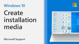 How to Create Installation Media for Windows 10  Microsoft [upl. by Ardehs429]