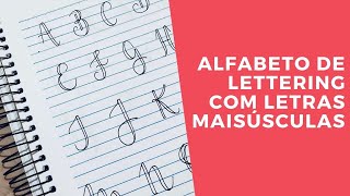 Alfabeto de Lettering com Letras Maiúsculas [upl. by Philender]