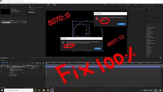 Adobe After effects 3D render failed5070 5027 and more  Solved [upl. by Priebe630]