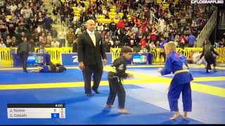 Jack Saxton  Gold medalist at the 2019 IBJJF Pan Kids Championship of the World  Long Beach CA [upl. by Ube]