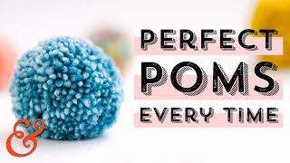 How to Make a PERFECT POM POM Every Time [upl. by Redyr]